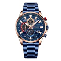 Reloj Curren Hombre Acero Azul CUR-63